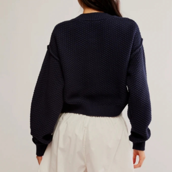 Free People Lila Cardigan in Sky Captain  XS NWT - Picture 5 of 13